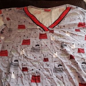 Cute dickies dog scrub top